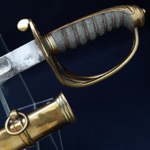 British 1845 Pattern Military Store Department Officers Sword, Col Herbert James Mills 08